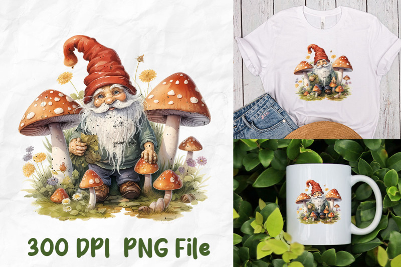 hippie-gnome-mushrooms-garden