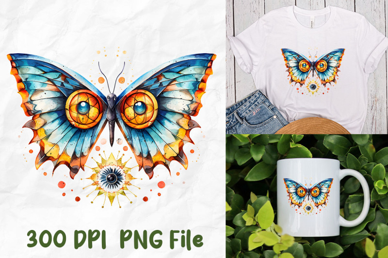 retro-hippie-butterfly-pattern