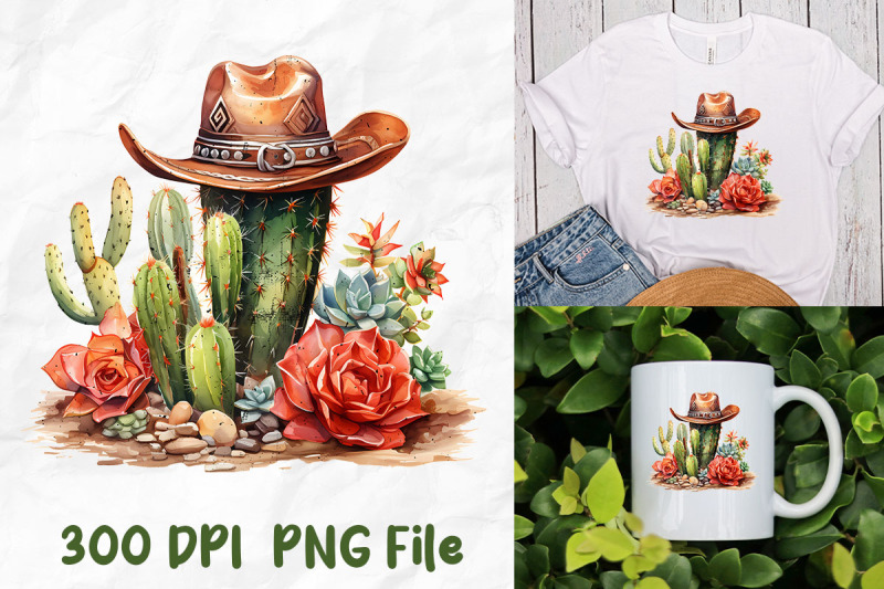 hippie-retro-cactus-cowboy-hat-flowers