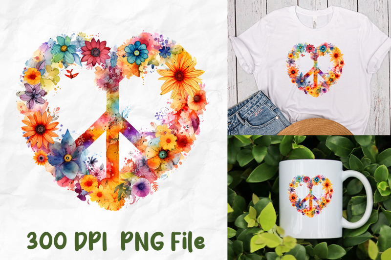 heart-peace-sign-wild-flowers-hippie