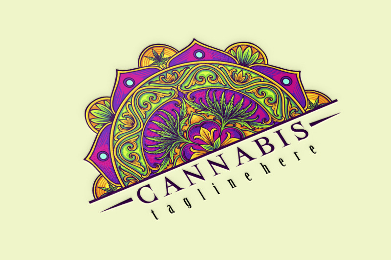 half-mandala-marijuana-with-intricate-engraved-ornament