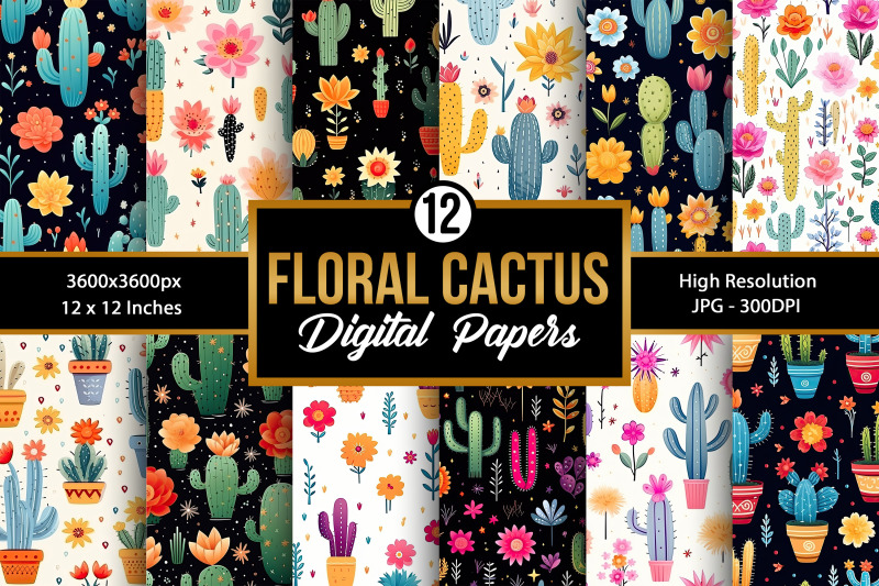 floral-cactus-seamless-pattern-digital-papers