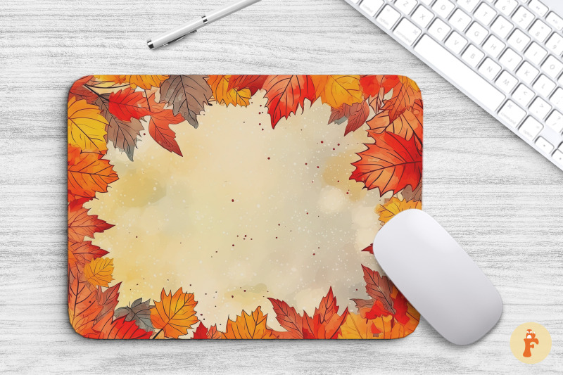 autumn-yellow-and-red-leaves-mouse-pad