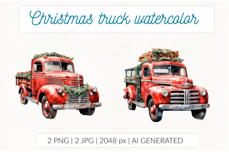 christmas-farm-truck-watercolor-png