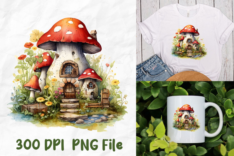 hippie-cute-mushroom-house-wild-flowers