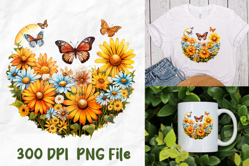 retro-hippie-wild-flower-daisy-butterfly