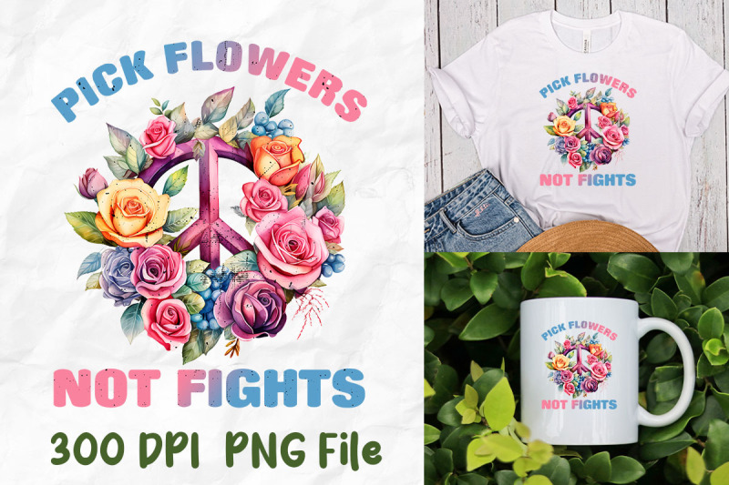 pick-flowers-not-fight-peace-sign-rose