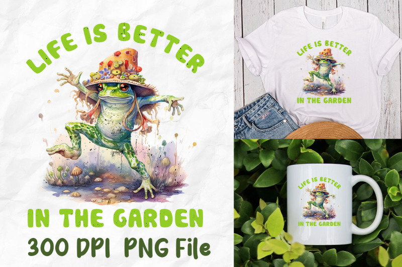 life-is-better-in-garden-hippie-frog