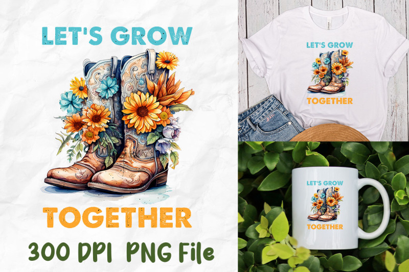 let-039-s-grow-together-cowboy-wild-flower