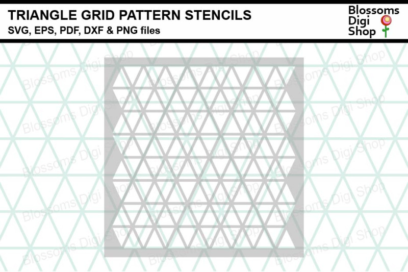 triangle-grid-pattern-stencils-svg-eps-pdf-dxf-amp-png-files