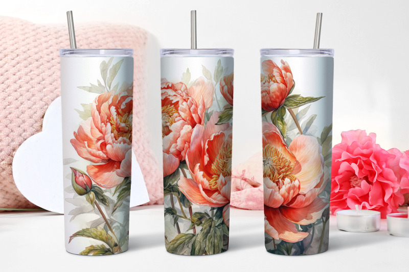 peony-flowers-tumbler-sublimation-20-oz-skinny