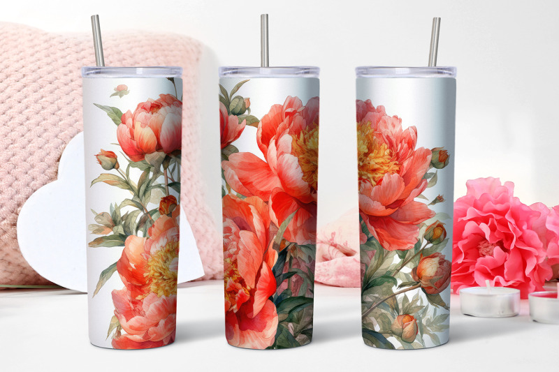 peony-flowers-tumbler-sublimation-20-oz-skinny