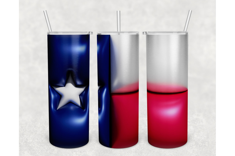 3d-inflated-texas-flag-tumbler-wrap-20oz-skinny-tumbler-sublimation