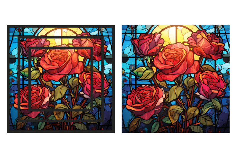 rose-stained-glass-card-stained-glass-rose-card-sublimation