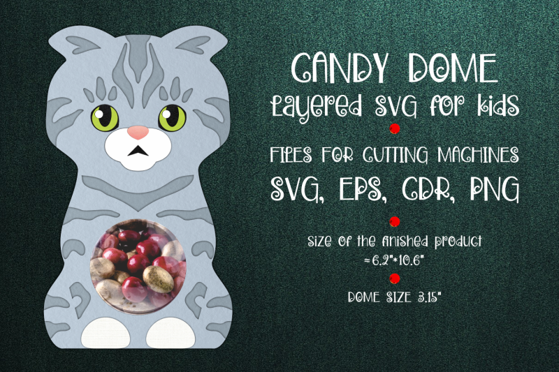 scottish-fold-cat-candy-dome-template
