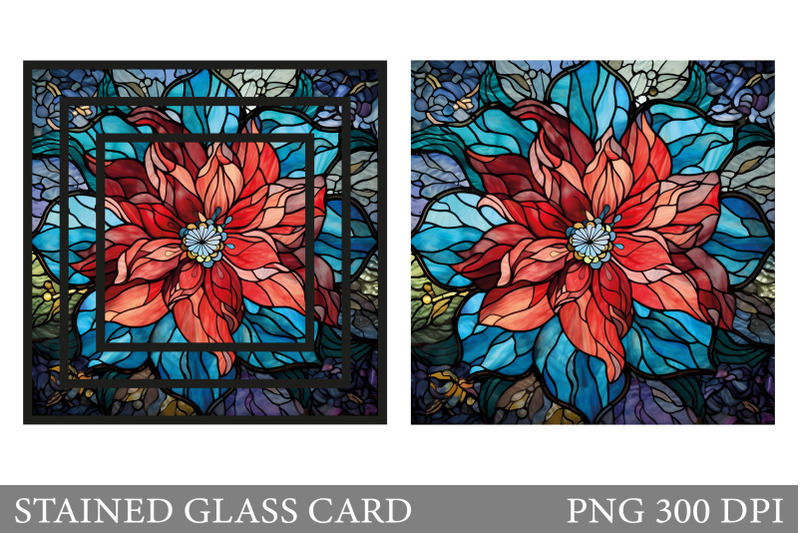 poinsettia-stained-glass-card-stained-glass-flower-card