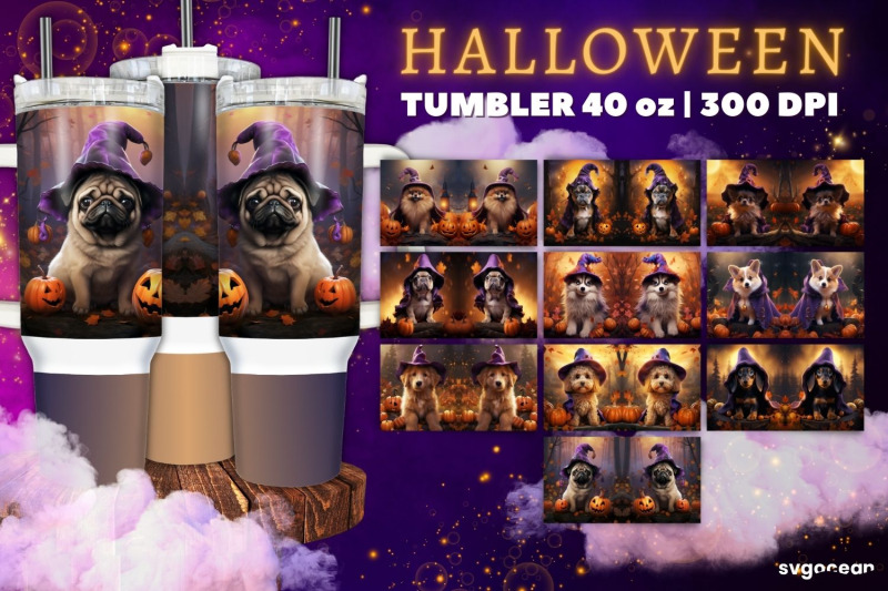 halloween-dogs-tumbler-wrap-bundle-40-oz-sublimation