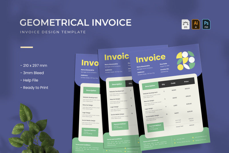 geometrical-shape-invoice