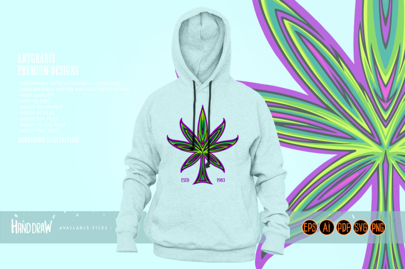 pinstripe-perfection-intricate-design-cannabis-leaf