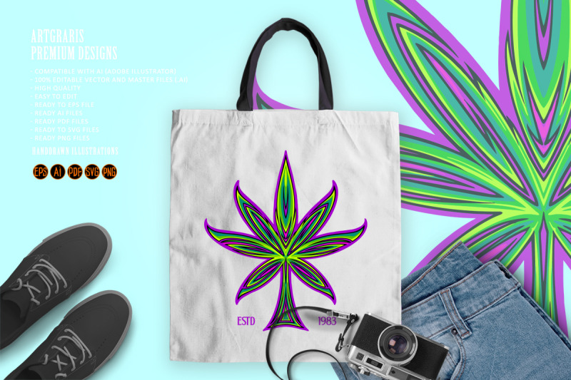 pinstripe-perfection-intricate-design-cannabis-leaf