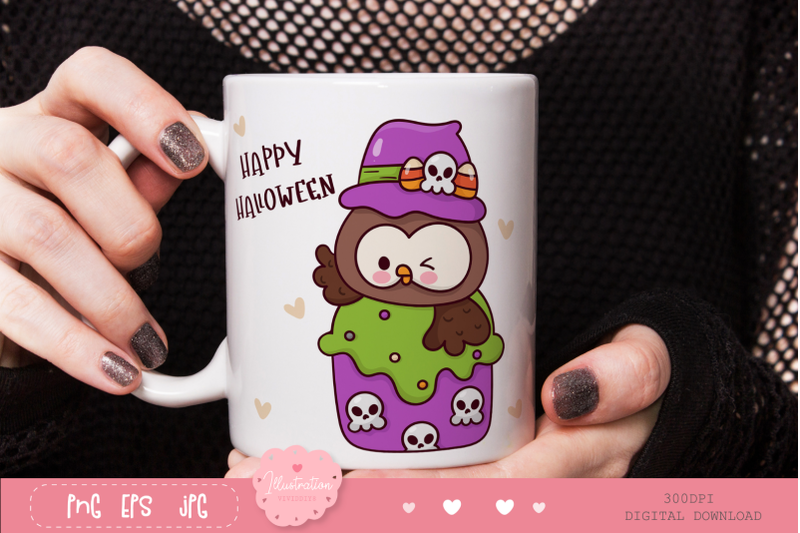 halloween-owl-kawaii-clipart-animal-baby-cartoon