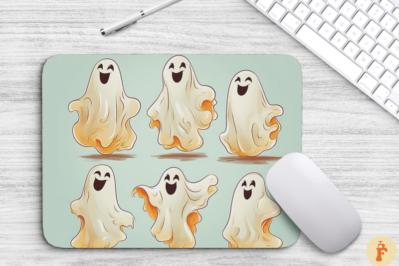 set-of-smiling-ghosts-mouse-pad