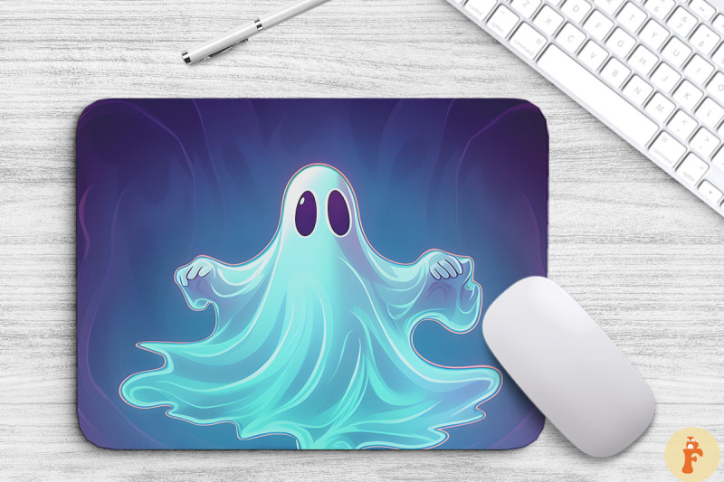 spooky-ghost-in-cemitary-mouse-pad