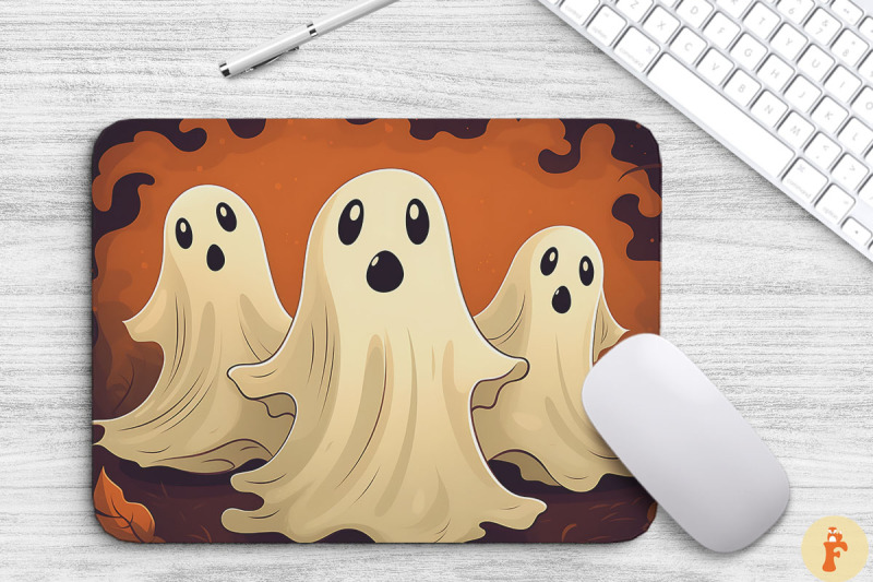 three-kawaii-ghosts-mouse-pad