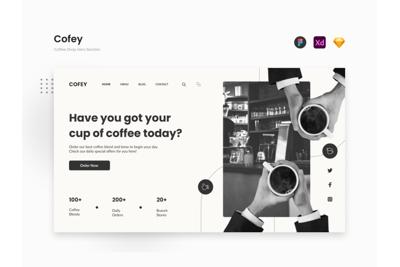 cofey-black-and-white-coffee-shop-hero-section