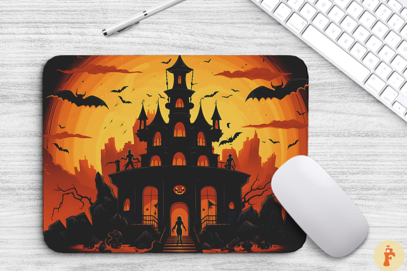 halloween-nightmare-house-mouse-pad