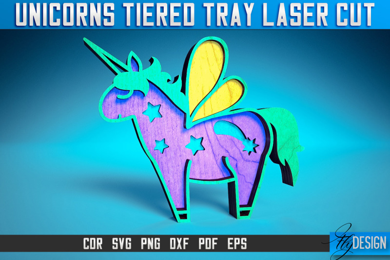 unicorns-tiered-tray-laser-cut-svg-tiered-tray-laser-cut-svg-design