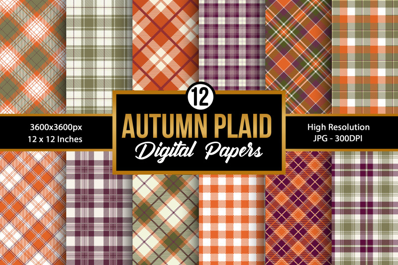 autumn-fall-plaid-pattern-digital-papers