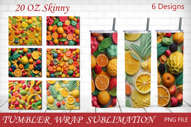 summer-20-oz-skinny-tumbler-wrap-with-3d-fruits