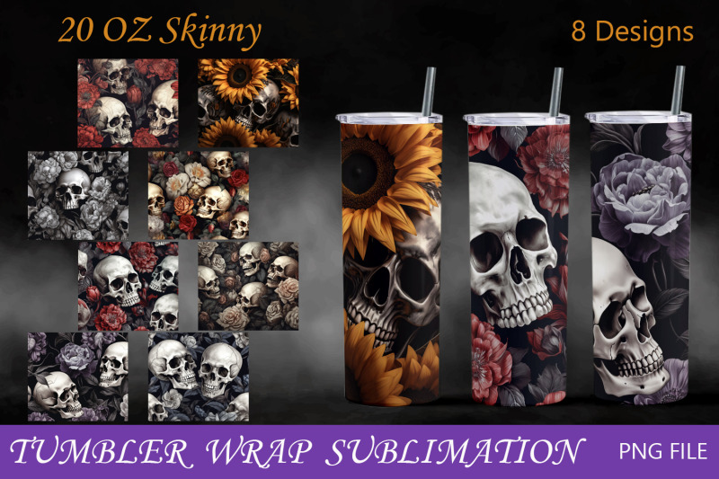 halloween-tumbler-wrap-with-flower-skull-png