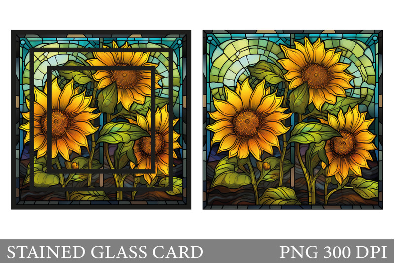 sunflowers-stained-glass-card-stained-glass-flowers-card