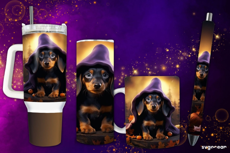 halloween-dachshund-nbsp-wrap-bundle-tumbler-mug-pen