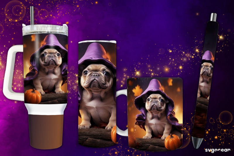 halloween-french-bulldog-wrap-bundle-tumbler-mug-pen