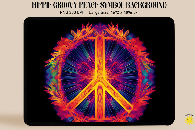 colorful-of-a-peace-symbol-background