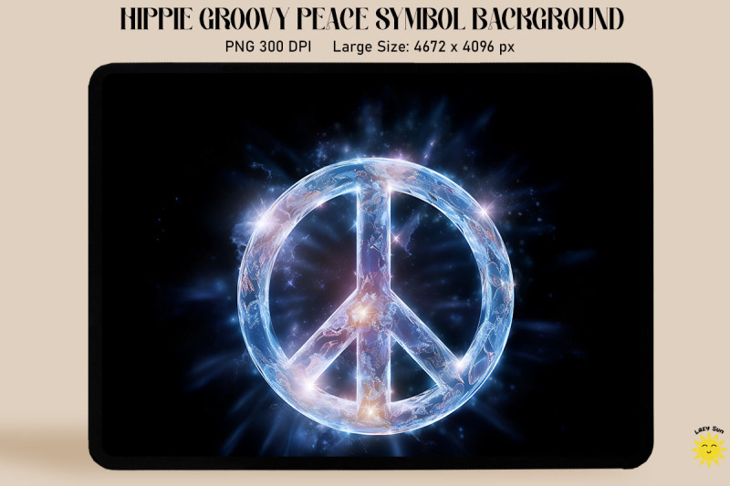 hologram-of-a-white-peace-sign-in-space