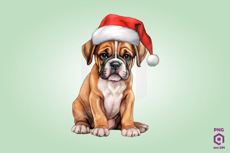 boxer-dog-in-santa-hat