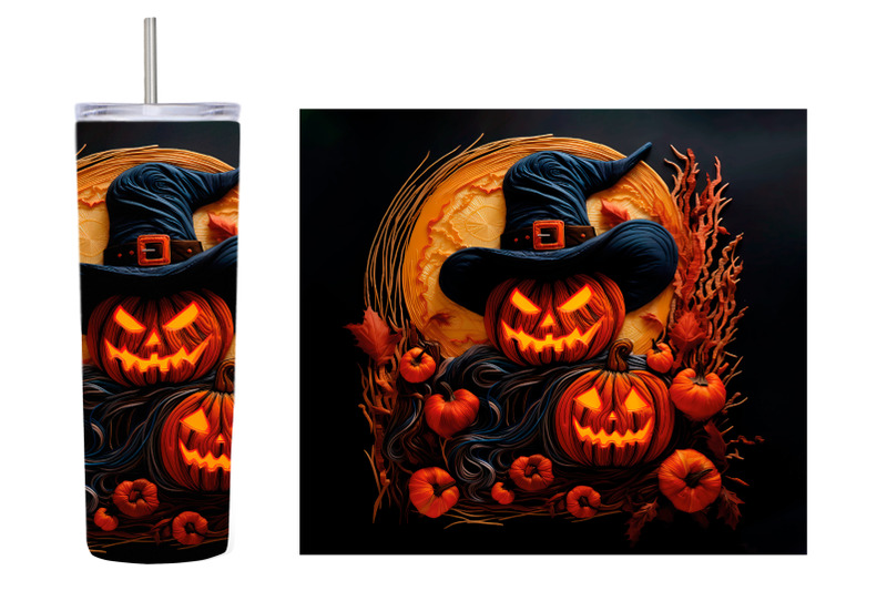 scary-pumpkin-tumbler-sublimation-halloween-tumbler-wrap