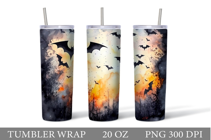 halloween-bat-tumbler-wrap-bat-silhouette-tumbler-design
