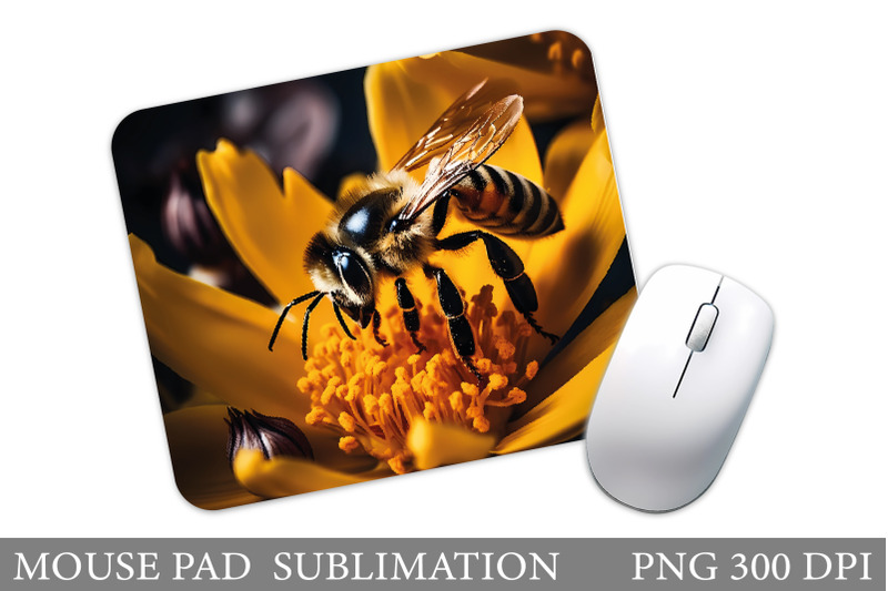 3d-bee-mouse-pad-design-bee-mouse-pad-sublimation