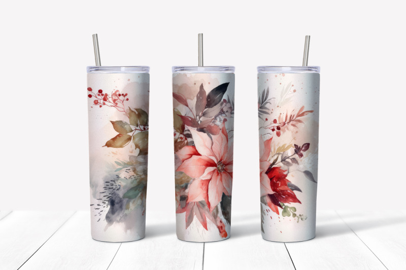 christmas-flowers-tumbler-wrap-20-oz-skinny-tumbler-png