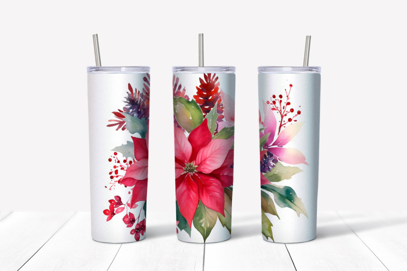 christmas-flowers-tumbler-wrap-20-oz-skinny-tumbler-png