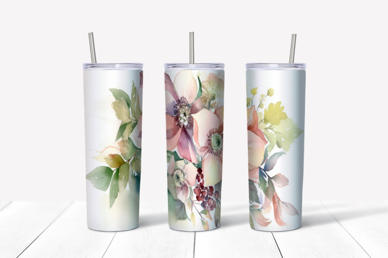 christmas-flowers-tumbler-wrap-20-oz-skinny-tumbler-png