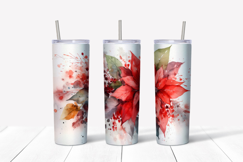 christmas-flowers-tumbler-wrap-20-oz-skinny-tumbler-png