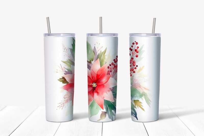 christmas-flowers-tumbler-wrap-20-oz-skinny-tumbler-png