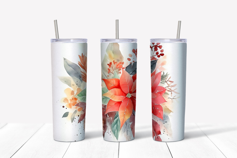 christmas-flowers-tumbler-wrap-20-oz-skinny-tumbler-png