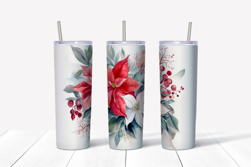 christmas-flowers-tumbler-wrap-20-oz-skinny-tumbler-png